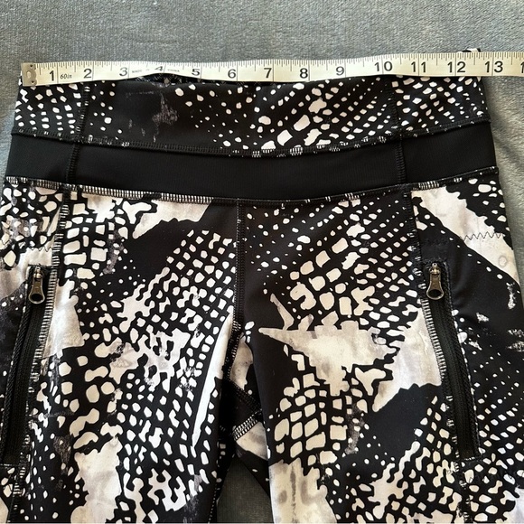 Lululemon Wunder Under Pant I|| *Full-On Luon Static Mist White Black Size 4 - Picture 9 of 16